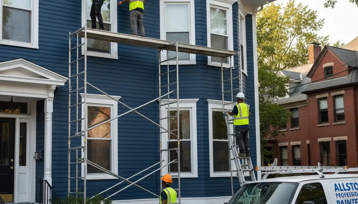 Boston, MA painting services by Boston Paint Pros for interior and exterior home painting