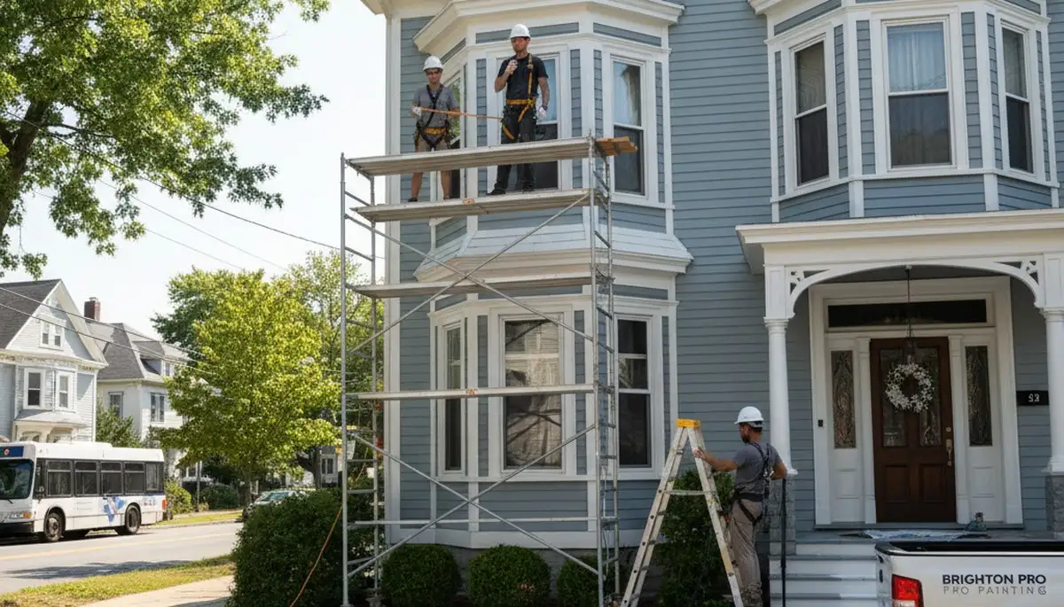 Boston, MA painting crew providing professional residential and commercial painting services