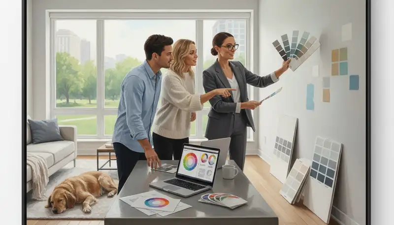 Boston, MA color consultation for home painting with expert palette selection and finish guidance
