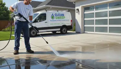 Concrete pressure cleaning in Boston, MA for driveways, patios, and walkways