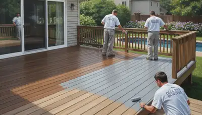 Boston deck painting service in Boston, MA for durable wood deck protection