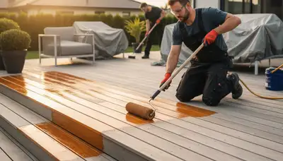 Boston deck sealing service in Boston, MA protects wood from moisture, rot, and UV damage