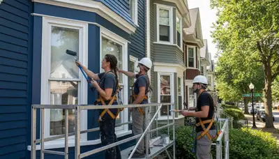 Boston, MA painting contractor providing professional interior and exterior painting services
