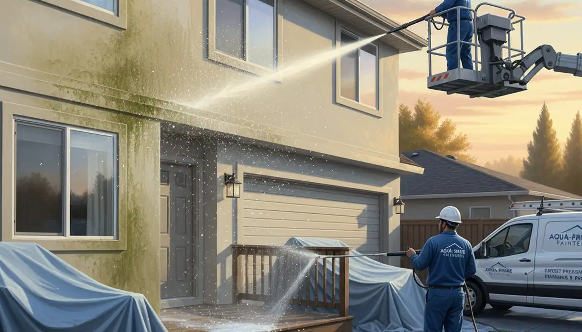 Boston Paint Pros pressure cleaning service in Boston, MA for siding, brick, concrete, and driveways