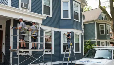 Boston, MA painting crew providing professional interior and exterior house painting services
